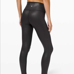 Lululemon Wunder Under full length foil black 🍋
